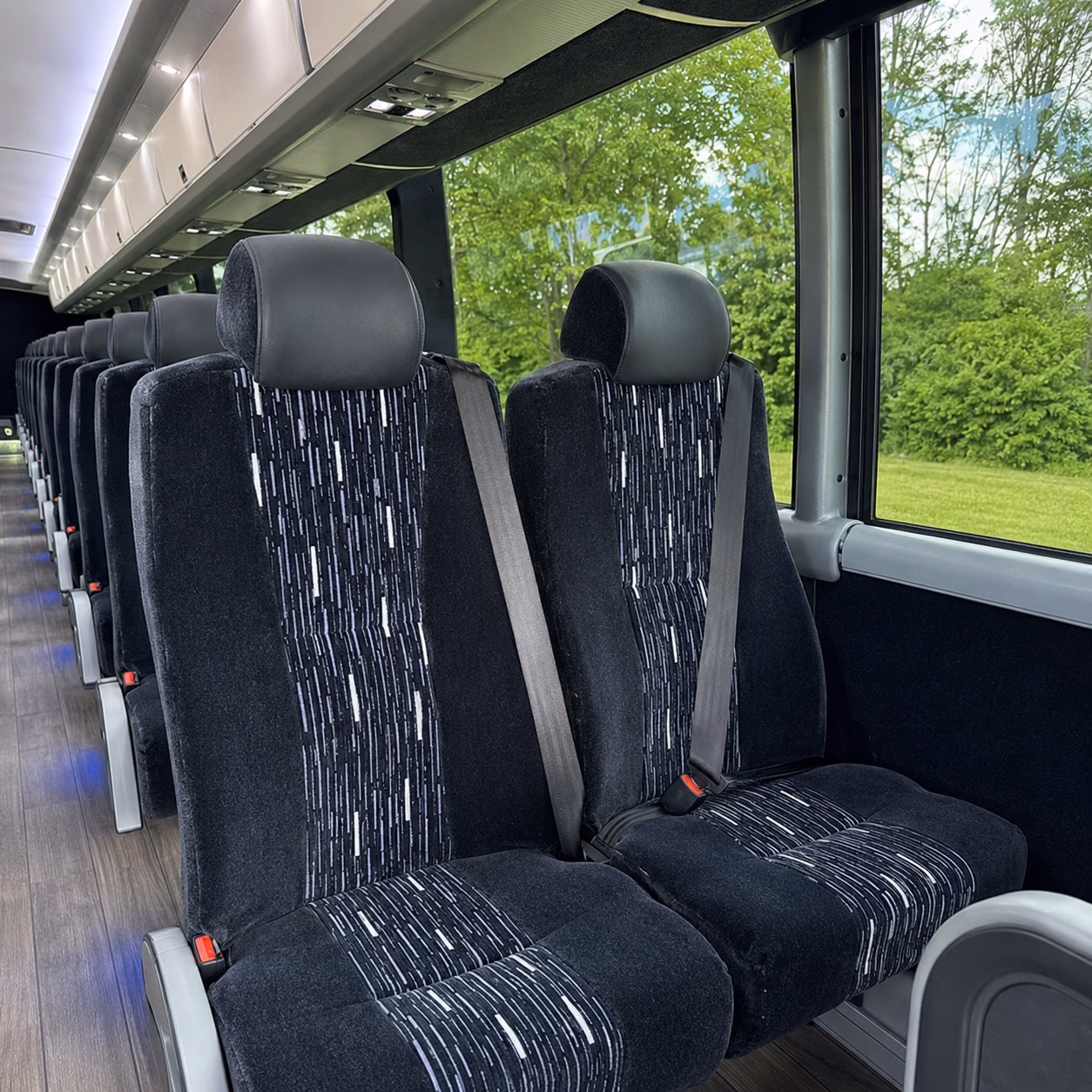 fargo charter bus services interior